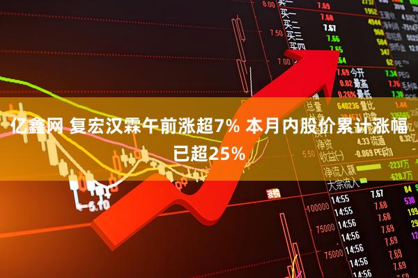 亿鑫网 复宏汉霖午前涨超7% 本月内股价累计涨幅已超25%